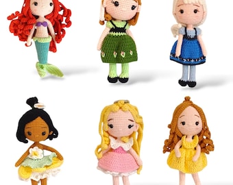 Crochet Princess Doll: Handmade Amigurumi Plush, Nursery Decor