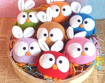 かぎ針編みのひよこのぬいぐるみ 手作り ベビーギフト 保育園の装飾 編みぐるみ ひよこのぬいぐるみ イースター 春 保育園ギフト