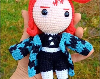 かぎ針編みのアニメ風悪魔の女の子の男の子のぬいぐるみギフトアニメファンのホームデコレーション手作りのあみぐるみソフトぬいぐるみ人形