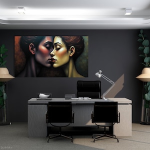 Eternal Love Art Print: Romantic Couple Illustration (Digital Download)