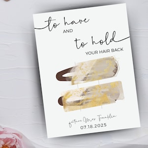 To Have and To Hold Hair Clips | Bridesmaid Proposal Gift | Hair Accessories | Wedding Day Essentials | Gift Box Filler | Elegant Hair Clips