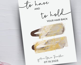 To Have and To Hold Hair Clips | Bridesmaid Proposal Gift | Hair Accessories | Wedding Day Essentials | Gift Box Filler | Elegant Hair Clips