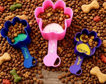 Personalized Dog Food Scoop: Custom Pet Name, Portion Control