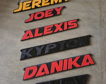 Personalized Karting Name Tag: Custom Racing Gear ID