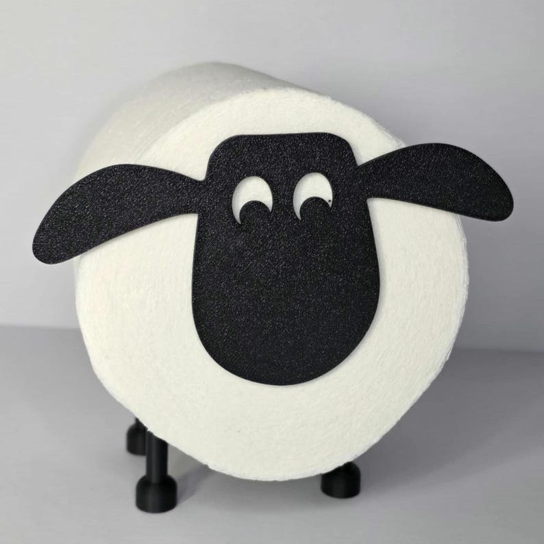 Charming Sheep Toilet Paper Holder - Wall Mounted Storage
