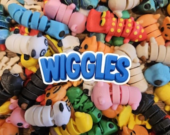 Random Packs of Pocket Pets - 3D Printed Fidget Animals - Mini Animals - Wigglies