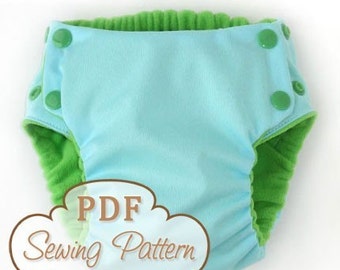 Trimsies Diaper pattern - Cloth diaper printable PDF sewing pattern - Instant Download