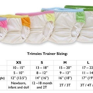 Trimsies Trainer pattern Cloth training pants printable PDF sewing pattern 5 sizes XS through XL Instant Download image 4