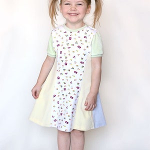 Sunshine Dress Sewing Pattern Printable PDF Girls Sizes 2 through 8 Long and short sleeve Instant Download image 5