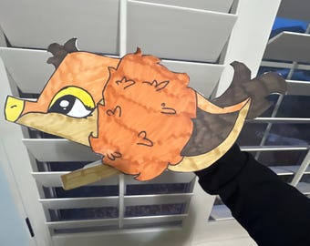 Paper Dragon Puppet- Heart Dragon! - Etsy