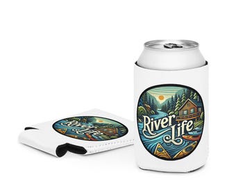 River Life Can Cooler: Neoprene Waterproof Drink Sleeve