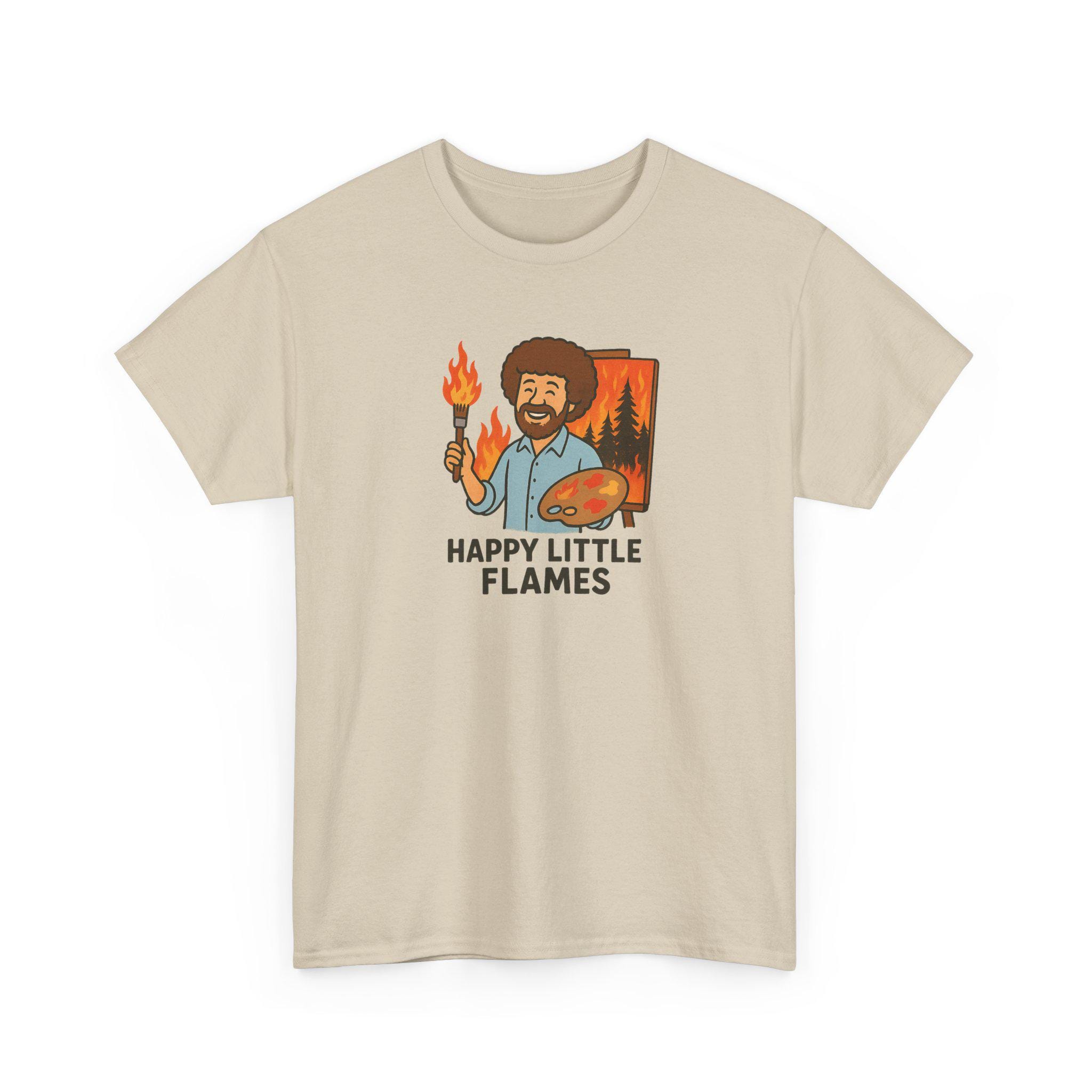 Bob Ross Retro Fill Licensed T-Shirt - Officially Licensed Happy Little Trees Graphic Tee - View #2