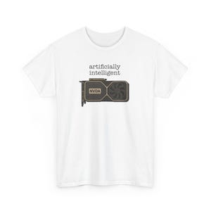 Artificially Intelligent T-Shirt - Funny Tech Nerd Shirt, AI Lover Gift, Geeky Graphic Tee, Unisex T-Shirt for Coders & Engineers