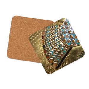 King Tut: Cork-Backed Coaster (Design 2)