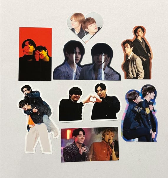 BTS ジョングクとV（テグク）のステッカー - Etsy 日本
