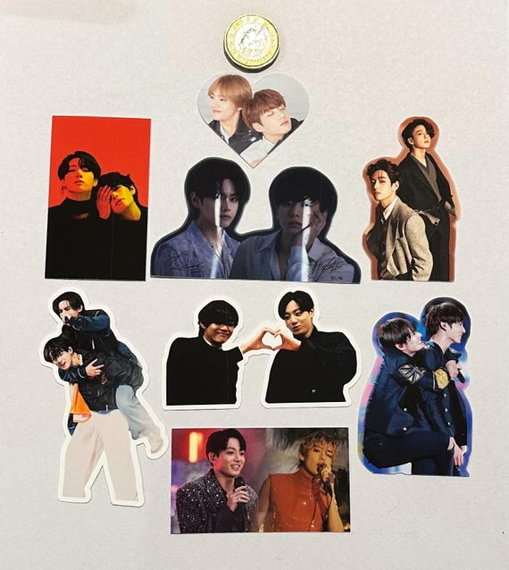 BTS ジョングクとV（テグク）のステッカー - Etsy 日本