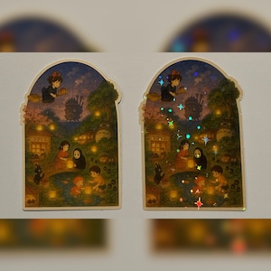 Pegatina del Festival de los Faroles de Studio Ghibli