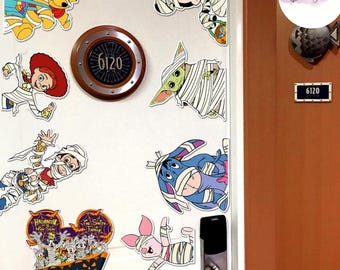 Custom Mummy Theme Halloween Disney Cruise Magnet, Family Cruise Ship Door Decoration on the High Seas