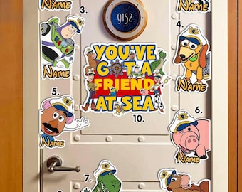 Custom Cruise Magnet 2026, Personalized Stateroom Door Decor, Treasure Adventure Wish Fantasy Dream Wonder Magic Destiny Ship