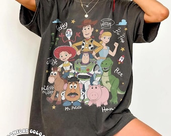 Vintage Toy Story Signatures Comfort Colors Shirt, Retro 1928 Youve Got A Friend In Me Tee, Disneyland WDW Family Matching Vacation Gift