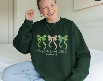 Not Lucky Simply Blessed Irish Comfort Colors Shirt, St. Patrick's Day T-shirt, Christian St Patricks Religious Bible Verse Tee