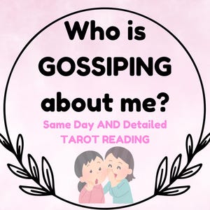 Wer klatscht über mich? Geheime aufgedeckte Tarot-Lesung | Lieferung am selben Tag | Personalisierte Einblicke