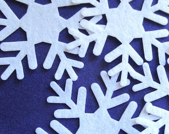 5 Inch Felt Snowflakes #9- Quilting-Fabric Appliques-Hair Accessories Decorations-Costume Embellishments