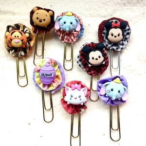 Disney Character Tsum-Tsum Planner Paper Clip Bookmark-Planner Decoration-Gift-Planner Accessories-Bible Journals-Planner Page Bookmark