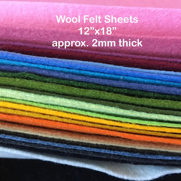 Wool Blend Felt Sheets Etsy