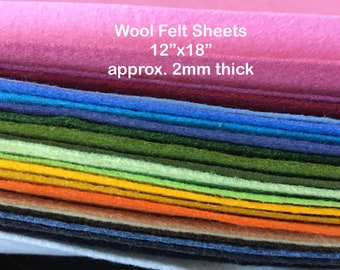 Wool Blend Felt Sheet: 12x18, Natural Wool Rayon for Crafts