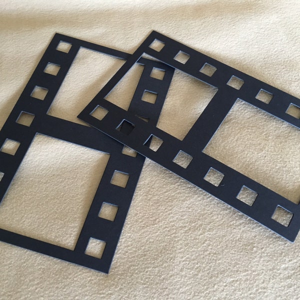 DIY Film Strip XL Frames-Blank Chipboard Filmstrip Shapes for Decorating-Scrapbook Embellishments-Photo Booth Fun-Film Photo Frames
