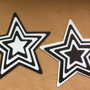 Star Chipboards in 6 Sizes DIY Craft Kits-PartyDecor-Graduation Decor-Super Hero-School Craft Kits-DIY Star Decorations Kits-Wedding Signs image 2