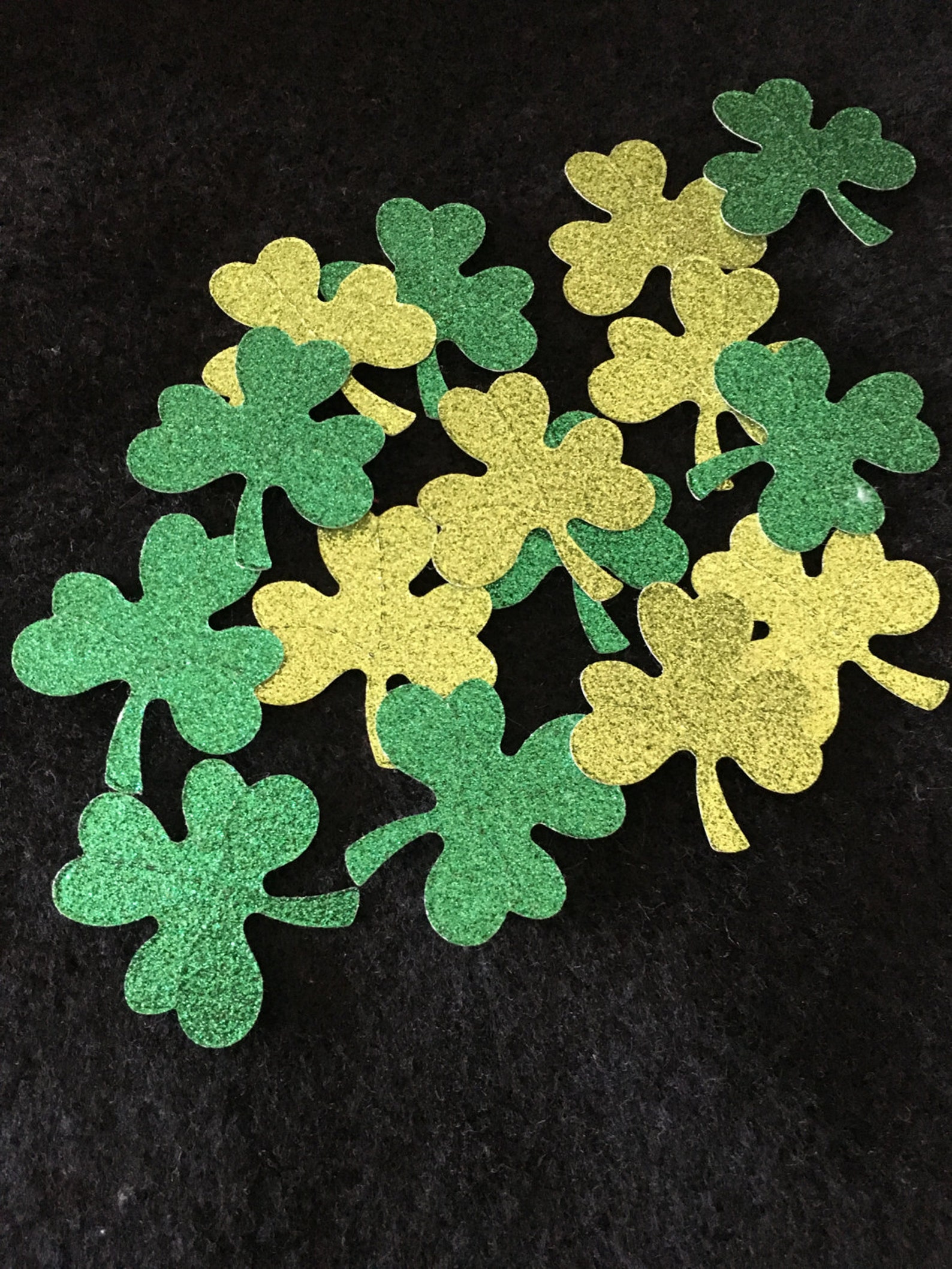Glitter Shamrock Stickersdocumented Faithst Patricks Day Etsy