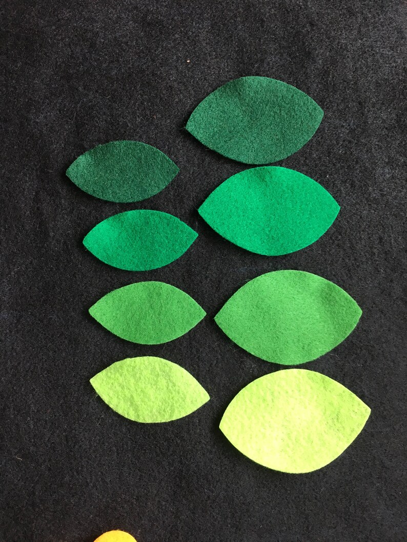 Felt Leaves Kitdiy Kids Craftsparty Decorationsbirthday Etsy