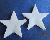 4" Large White Felt Star- Super Hero Costume-Die Cut Stars-Decorations-Cut Out Felt Stars-Baby Shower Favors-Party Decorations