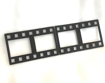 Film Strip Frames-Photo Frame Blank Chipboard Filmstrip-Scrapbook Embellishments-Photo Booth Fun-You Choose Color- Film Frames-Planner Art