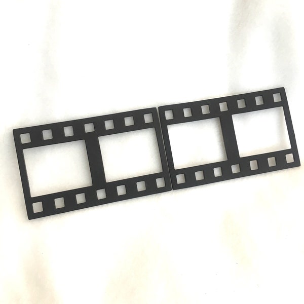 Film Strip Frames-Photo Frame Blank Chipboard Filmstrip-Scrapbook Embellishments-Photo Booth Fun-You Choose Color- Film Frames-Planner Art