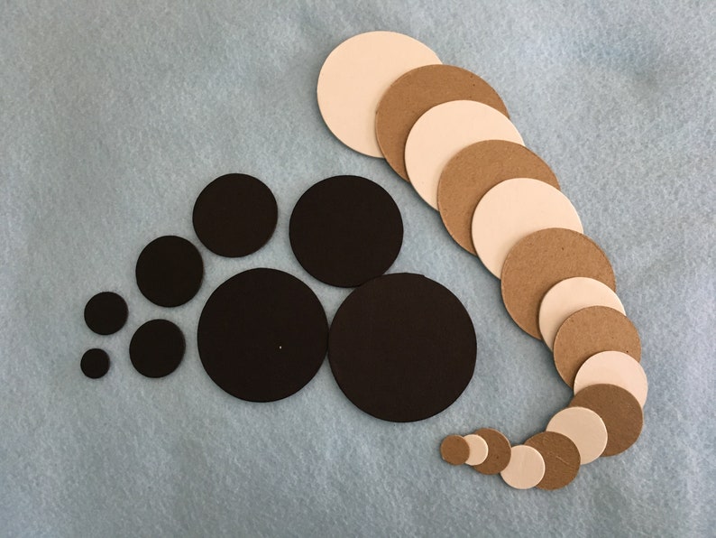 Circle Chipboards in 6 Sizes DIY Craft Kits-Party Decor-School Solar Crafts-Garland Banners-Wedding Decor-Planner Accessories-Circle Blanks