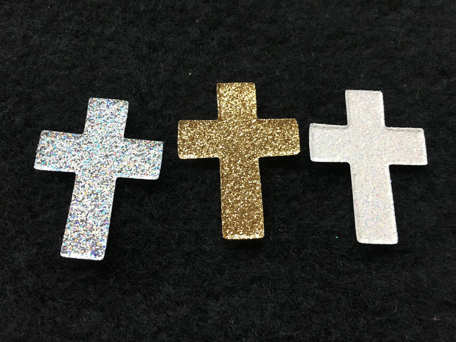 Cross Glitter Stickersdocumented Faith Cross Stickersglitter Etsy