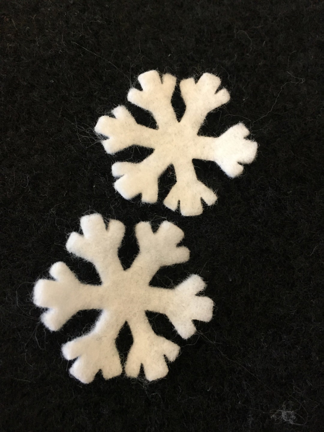 5 Inch Felt Snowflakes 9 Quilting-fabric Appliques-hair