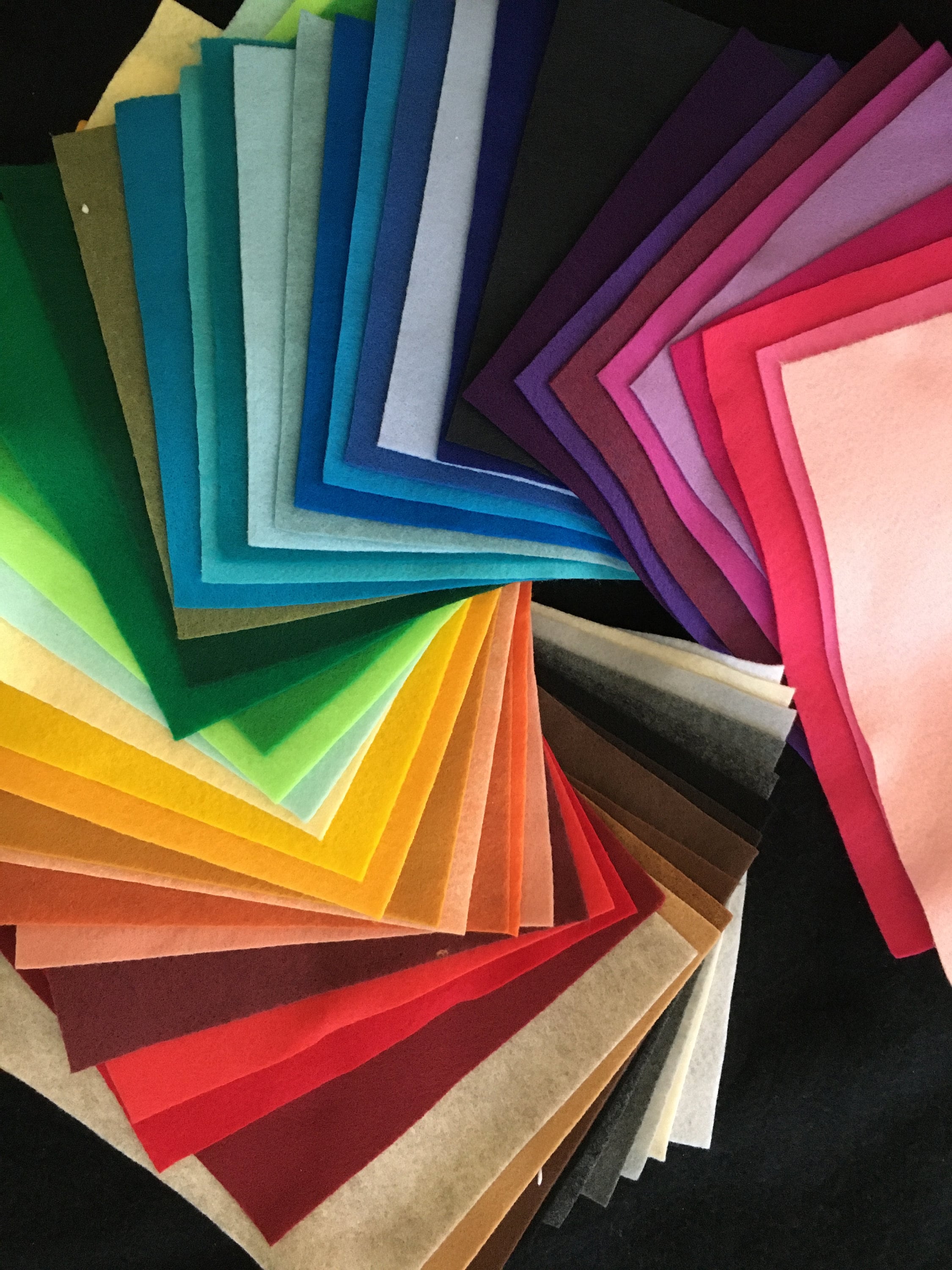 Felt Fabric Sheets Bulk Lot of 15 9x12 Kunin Rainbow Felt Lot Felt Fabric Sheets Bulk Lot of 15 9x12 Kunin Rainbow Felt Lot