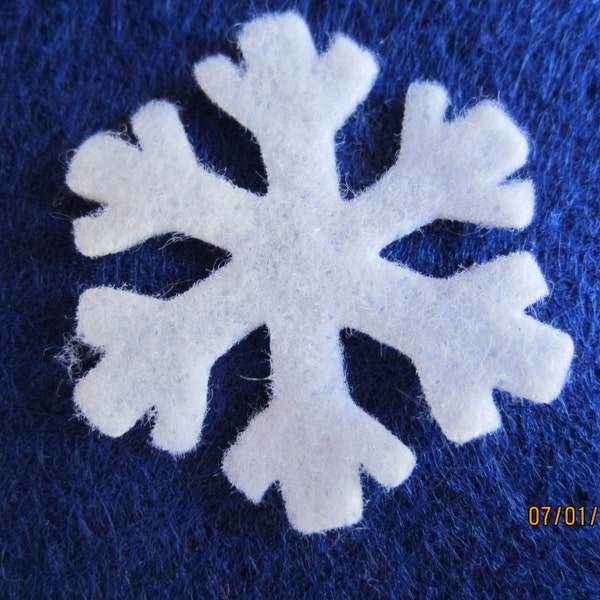 Mini Felt Snowflake # 3-DIY Kits for Frozen Inspired Parties-Princess Tutus-Hair Accessories Decorations-Costume Embellishments