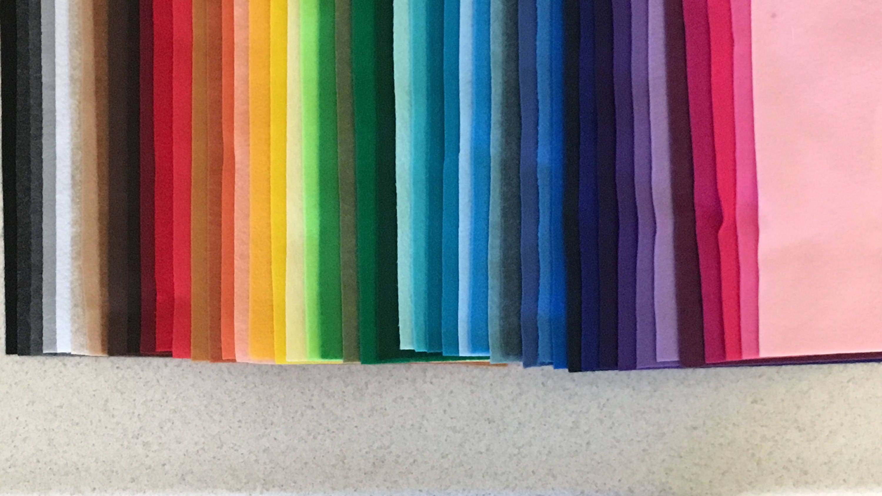 Felt Fabric Sheets Bulk Lot of 15 9x12 Kunin Rainbow Felt Lot Felt Fabric Sheets Bulk Lot of 15 9x12 Kunin Rainbow Felt Lot