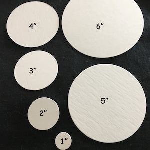 Circle Chipboards in 6 Sizes DIY Craft Kits-Party Decor-School Solar Crafts-Garland Banners-Wedding Decor-Planner Accessories-Circle Blanks