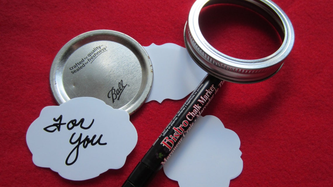 Dry Erase Stickersblack Fine Tip Chalk Markercanning Label Etsy