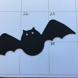 Black Bat Card-stock Stickers-Bat Stickers-Halloween Stickers-Spooky Cards-Party Favors-Planner Pages-Agendas-Scrapbooks-Bible Journals