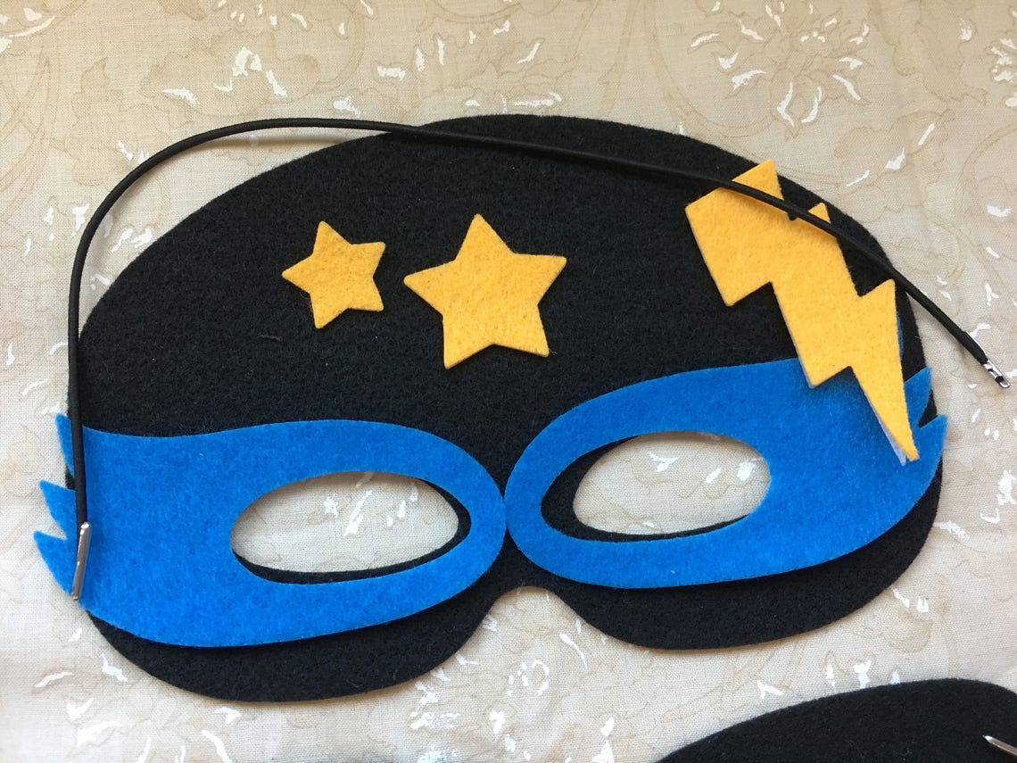 Felt Mask Kitdiy Mask Kitkids Craftsparty Decorationdress Etsy