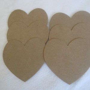 DIY Large Heart Chipboard Shape-Blank Chipboard Heart-Rustic Weddings-Tags-Shapes for Decorating-Mixed Media-Signage-Planner Dashboards
