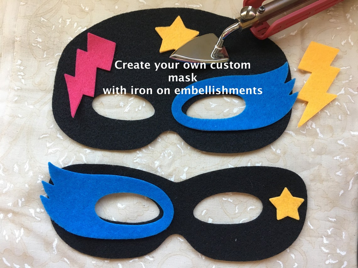 Felt Mask Kitdiy Mask Kitkids Craftsparty Decorationdress Etsy