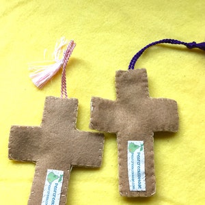 Felt Bookmark Crosses-Bible Journaling-Planner Accessory-Christian Women Gifts-Faith Inspired Gifts-Collage Art-Easter Gifts-Custom Bookmark image 5